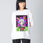 スベスベマンジュウガニの変態少女〈オオミズアオ〉 Big Long Sleeve T-Shirt