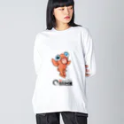 めだかの館公式グッズショップの楊貴妃メダカのよう吉 Big Long Sleeve T-Shirt