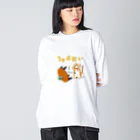 シモキタのちゃぶねこ ビッグシルエットロングスリーブTシャツ