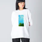 MUGURa-屋の無題　空へ Big Long Sleeve T-Shirt