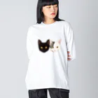 さざなみうどんのかえゆの ビッグシルエットロングスリーブTシャツ