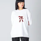 kaorin_doraのヒーローロボット ビッグシルエットロングスリーブTシャツ