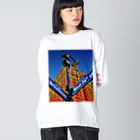 GALLERY misutawoのニューヨーク34thストリート ビッグシルエットロングスリーブTシャツ