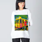 GALLERY misutawoのドイツ ハノーファーの路面電車 Big Long Sleeve T-Shirt