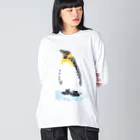 WINDOWのペンギンでペンギン ビッグシルエットロングスリーブTシャツ