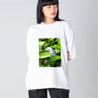 ぽ！！の紫陽花のTシャツ Big Long Sleeve T-Shirt