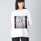 【ホラー専門店】ジルショップの英語の名言つき❁ピンクガール Big Long Sleeve T-Shirt