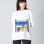 それいゆのねこ猫運動会（魚食い競走） Big Long Sleeve T-Shirt