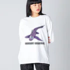 LalaHangeulのGhost Shark Big Long Sleeve T-Shirt