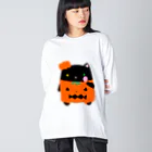 くろねこClochetteのかぼちゃくろねこ Big Long Sleeve T-Shirt