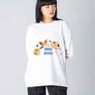 モルモットのミマモル隊のMIMAMORU隊２ ビッグシルエットロングスリーブTシャツ