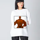 妖怪専門筋肉トレーナ男 公式ショップの妖怪専門筋肉トレーナ男(セリフ無し) Big Long Sleeve T-Shirt