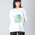 箱入りくま兄さんのお店。の箱入りメイドタイプ Big Long Sleeve T-Shirt