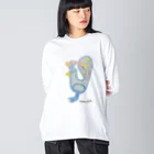 Nezumi Cafeのメキシカンクジャク Big Long Sleeve T-Shirt