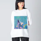 momo_emiのmomo_emi2021 秋 Big Long Sleeve T-Shirt