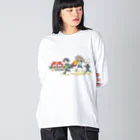 gusukuのCustomine Students Big Long Sleeve T-Shirt