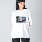 写真を使ったなにかしらのレペゼン梅田の歩道橋 Big Long Sleeve T-Shirt