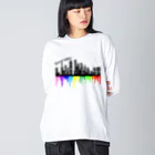 K-PLANETのGood Vibes NYcity ビッグシルエットロングスリーブTシャツ