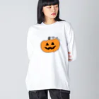 Chotsumaruのオレンジかぼちゃくん Big Long Sleeve T-Shirt