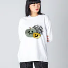 Chotsumaruのゾンビなかぼちゃくん ビッグシルエットロングスリーブTシャツ