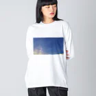 天使のいる街の秋の彩雲 Big Long Sleeve T-Shirt