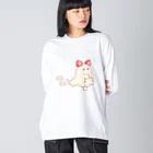 lapis collectionのけーきもんすたー ビッグシルエットロングスリーブTシャツ