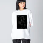 lapis collectionのキャンドルのおばけ Big Long Sleeve T-Shirt