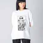 wktkライブ公式グッズショップのオシャレなてんあご Big Long Sleeve T-Shirt