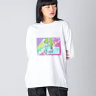 pooのかっこいいの Big Long Sleeve T-Shirt