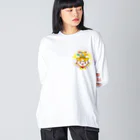 TokoTokoStudioのトコろん　(HAPPY BIRTHDAY) ビッグシルエットロングスリーブTシャツ