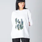 烏野.orgの睡蓮 ビッグシルエットロングスリーブTシャツ