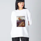 Art Baseの オディロン・ルドン 「キュクロプス」 （1914） ビッグシルエットロングスリーブTシャツ