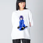 AQUAの涙の雨と星 地雷女子 Big Long Sleeve T-Shirt