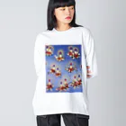 花エヴリのクリスマスキャンドル Big Long Sleeve T-Shirt