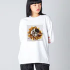 waffle_chiki_chikiのオレオくん　 ビッグシルエットロングスリーブTシャツ