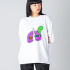 Pop OrganのPoison ビッグシルエットロングスリーブTシャツ