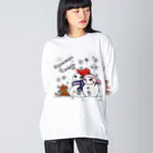 Oh!Challeの雪だるまちゃんカップル Big Long Sleeve T-Shirt