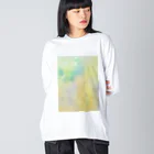 KanaYamaokaのamaotoYellow ビッグシルエットロングスリーブTシャツ