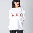 石山 陸 の3匹キトリ Big Long Sleeve T-Shirt