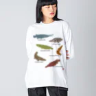 幻想水系branch　byいずもり・ようのSILHOUETTE AQUARIUM 02 ビッグシルエットロングスリーブTシャツ