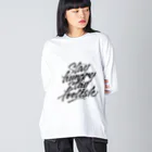 Hideya MOTOのSTAY HUNGRY, STAY FOOLISH ビッグシルエットロングスリーブTシャツ