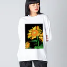 Blupiggのひまわり2 Big Long Sleeve T-Shirt