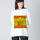 PALA's SHOP　cool、シュール、古風、和風、のNO！ ビッグシルエットロングスリーブTシャツ