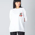 もぐさんのおみせのにゃんたくろーす ビッグシルエットロングスリーブTシャツ