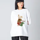 kocoon（コクーン）の幸福を運ぶトナカイ Big Long Sleeve T-Shirt