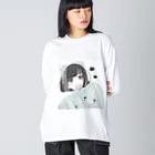 つきまるのゲーム少女 ビッグシルエットロングスリーブTシャツ