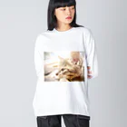 city_catのcatTシャツ ビッグシルエットロングスリーブTシャツ