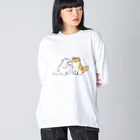 ふわにゃんshopの先手必勝 Big Long Sleeve T-Shirt