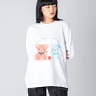 深海のバカンスのアミルリ ガウベア ビッグシルエットロングスリーブTシャツ