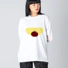 cotton-berry-pancakeのオムレツちゃん ビッグシルエットロングスリーブTシャツ